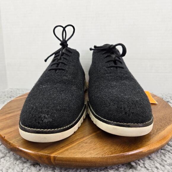 Cole Haan Mens 11M ZeroGrand Stitchlite Wool Knit Black Casual Daily Oxford main image 6